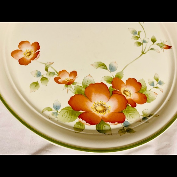 Pretty vtg Keltcraft Ireland wild rose 10.5” plate - Picture 2 of 3